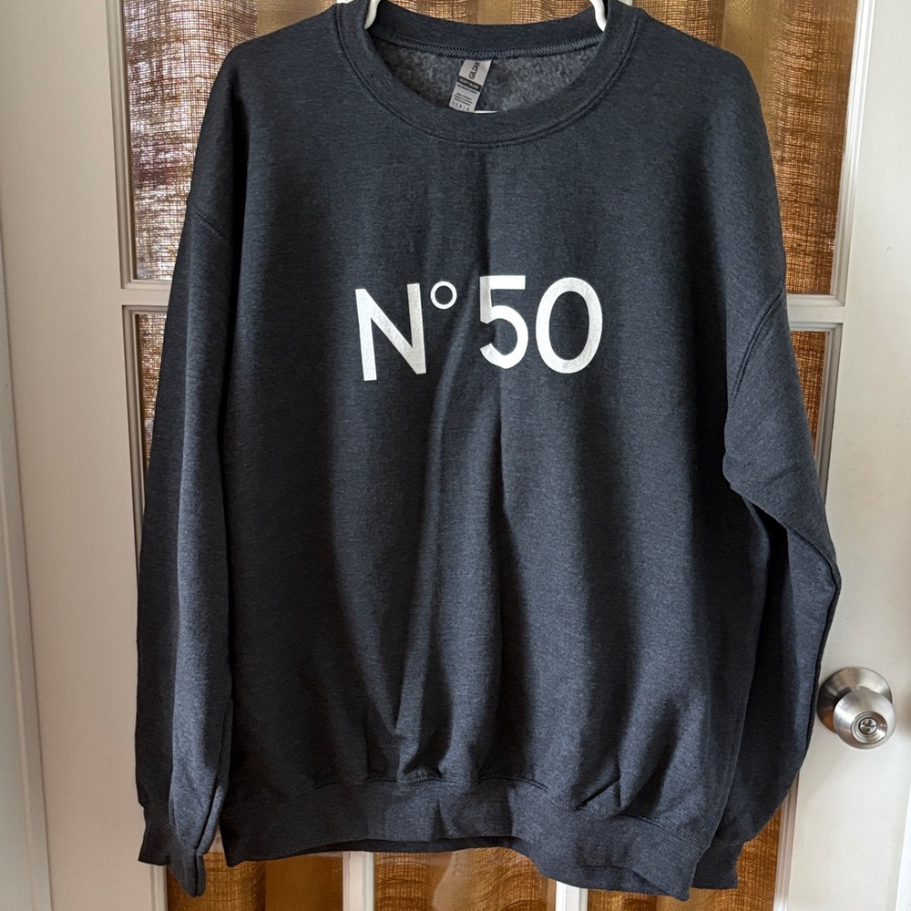 Charcoal Dark Gray No. 50 Women’s Sweatshirt